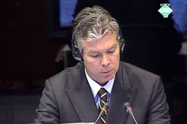 Ewan Brown, witness at the Radovan Karadzic trial