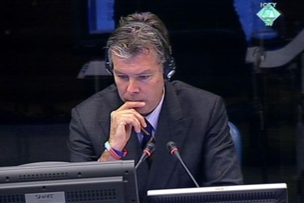 Ewan Brown, witness at the Radovan Karadzic trial