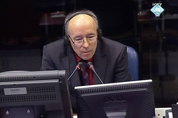 Idriz Merdzanic, witness at the Radovan Karadzic trial