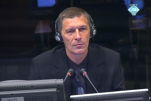 Ivo Atlija, witness at the Radovan Karadzic trial