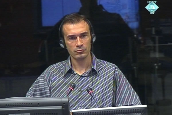 Armin Bazdar, witness at the Radovan Karadzic trial