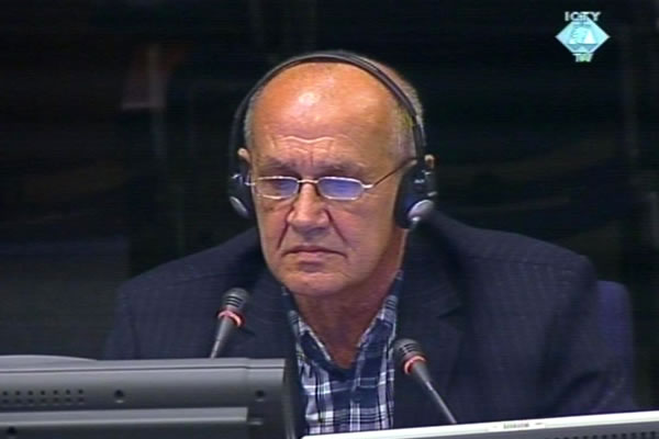 Petko Panic, witness at the Radovan Karadzic trial