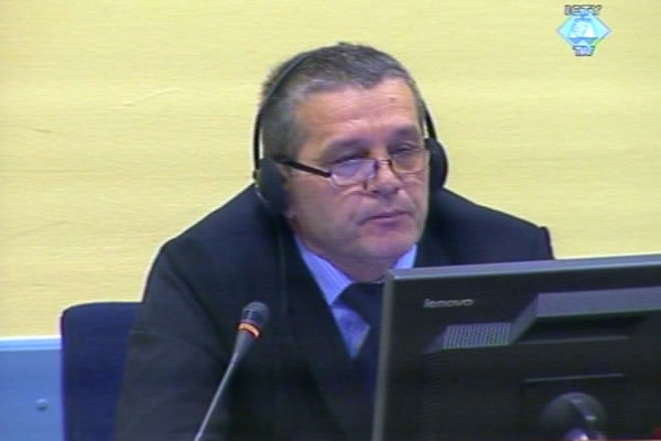 Sredoje Lukic in the courtroom