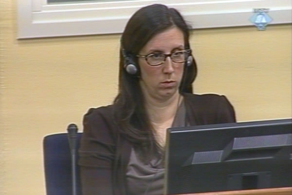 Jelena Rasic in the courtroom