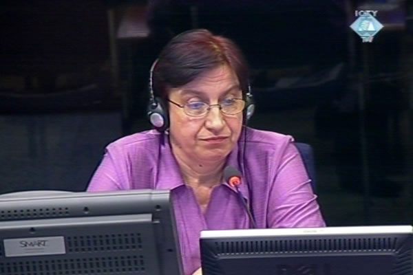 Mirsada Malagic, witness at the Radovan Karadzic trial