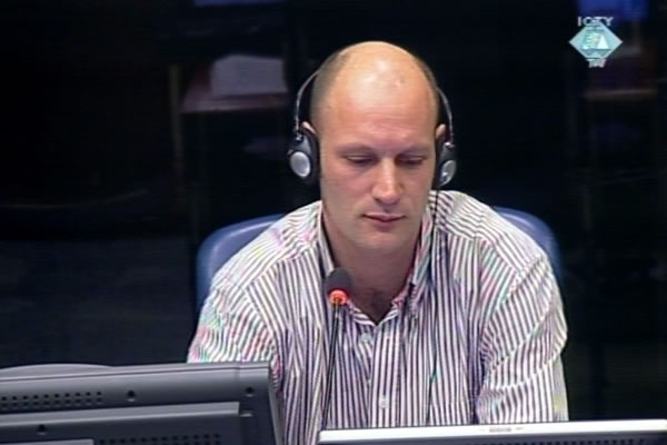 Paul Groenewegen, witness at the Radovan Karadzic trial