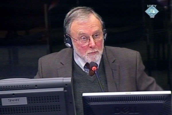 William Haglund, witness at the Radovan Karadzic trial