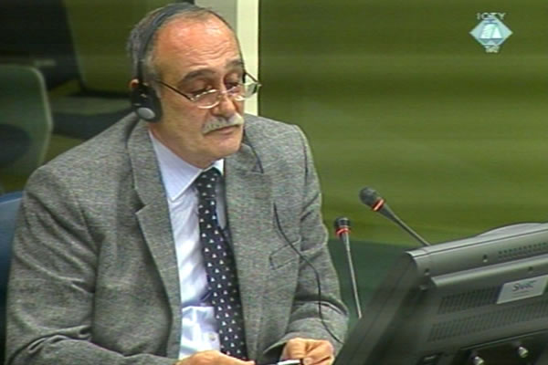 Ljubomir Obradovic, witness at the Radovan Karadzic trial