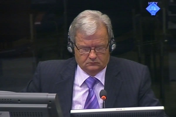 Petar Skrbic, witness at the Radovan Karadzic trial