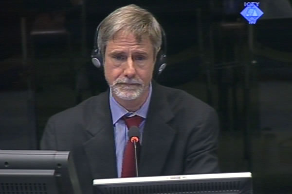 Thomas Parsons, witness at the Radovan Karadzic trial