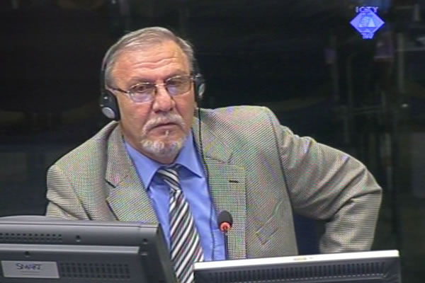 Branko Djeric, witness at the Radovan Karadzic trial
