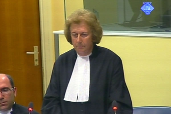 Joanna Korner, prosecutor at the Zupljanin and Stanisic trial