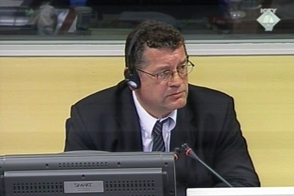 Milan Milosevic, defence witness of Franko Simatovic