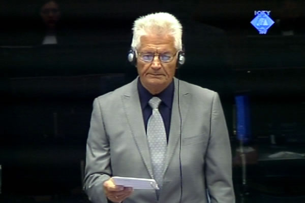 Osman Selak, witness at the Ratko Mladic trial