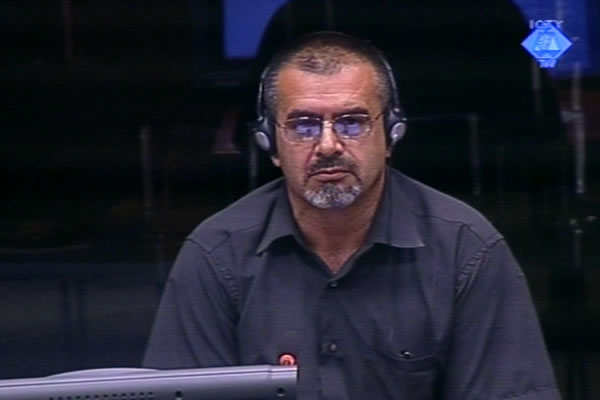 Sefik Hurko, witness at the Ratko Mladic trial