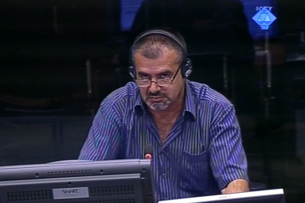 Sefik Hurko, witness at the Ratko Mladic trial