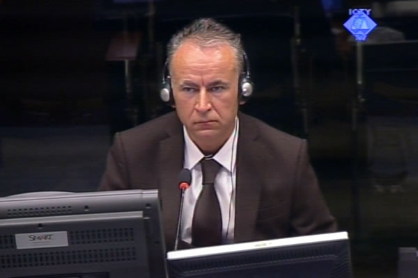 Grgo Stojic, witness at the Ratko Mladic trial