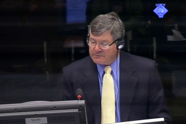 John Wilson, witness at the Ratko Mladic trial