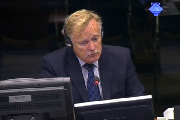 Richard Mol, witness at the Ratko Mladic trial