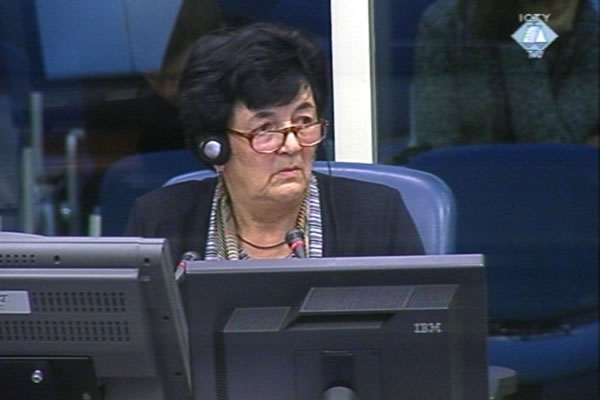 Angelina Pikulic, defence witness of Radovan Karadzic