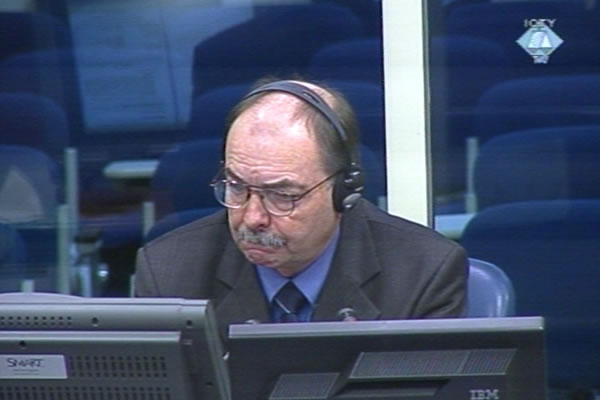 John Hamill, witness at the Ratko Mladic trial