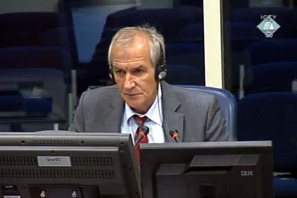 Velimir Dunjic, defence witness of Radovan Karadzic
