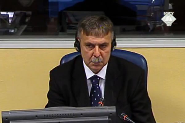 Zeljko Cirba, witness at the Goran Hadzic trial