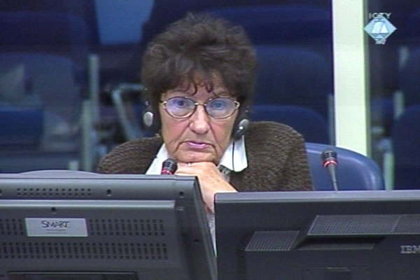 Mirjana Andjelkovic Lukic, defence witness of Radovan Karadzic