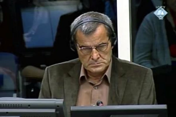 Refik Sokolar, witness at the Ratko Mladic trial