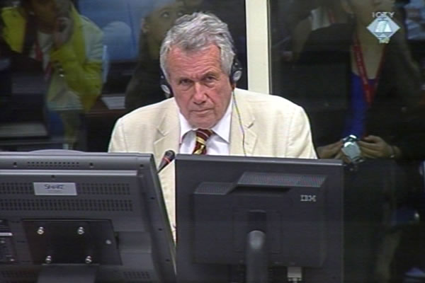 Martin Bell, witness at the Ratko Mladic trial