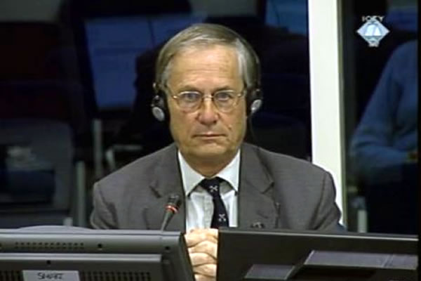 Michael Rose, witness at the Ratko Mladic trial