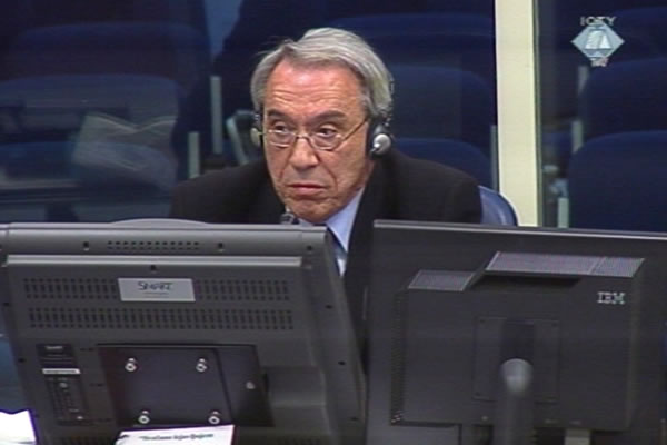 Milan Mandilovic, witness at the Ratko Mladic trial