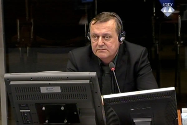 Thorbjorn Overgard, witness at the Ratko Mladic trial