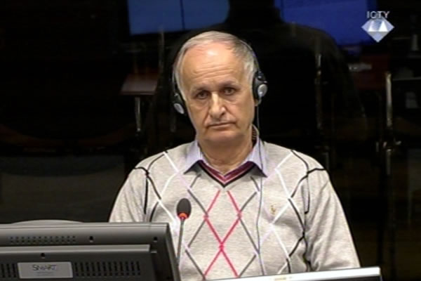 Radislav Krstic in the courtroom