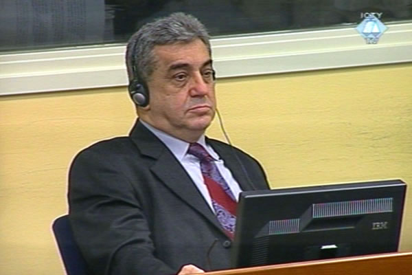 Sreten Lukic in the courtroom