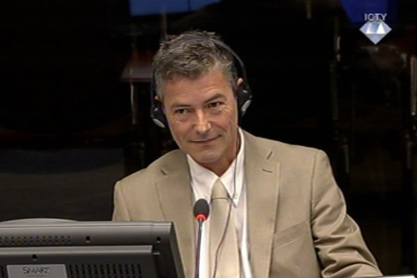 Jean-Rene Ruez, witness at the Ratko Mladic trial