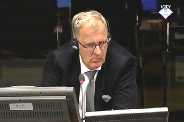 Pieter Boering, witness at the Ratko Mladic trial