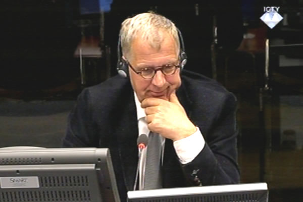 Pieter Boering, witness at the Ratko Mladic trial