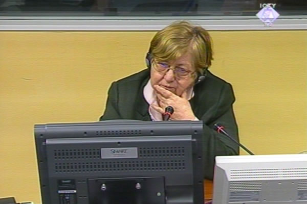 Vesna Bosanac, witness at the Goran Hadzic trial