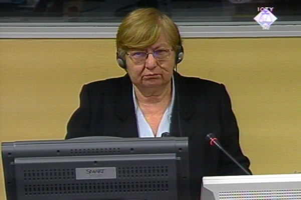 Vesna Bosanac, witness at the Goran Hadzic trial