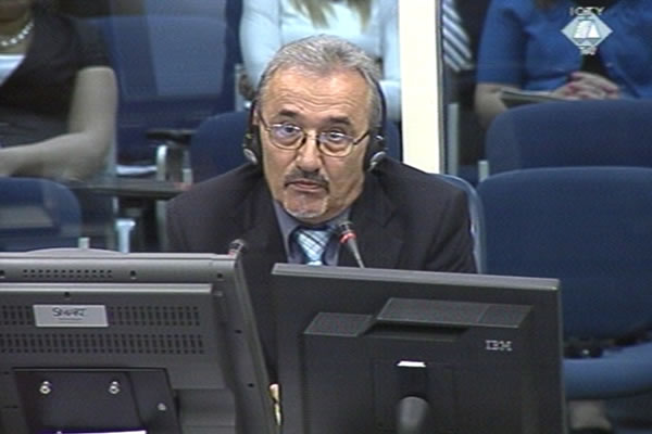 Mirko Trivic, witness at the Ratko Mladic trial