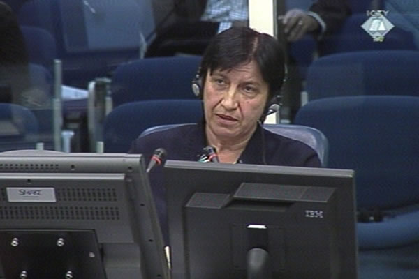 Mirsada Malagic, witness at the Ratko Mladic trial