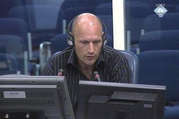 Paul Groenewegen, witness at the Ratko Mladic trial