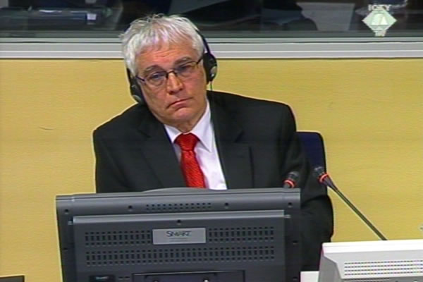Petr Kypr, witness at the Goran Hadzic trial