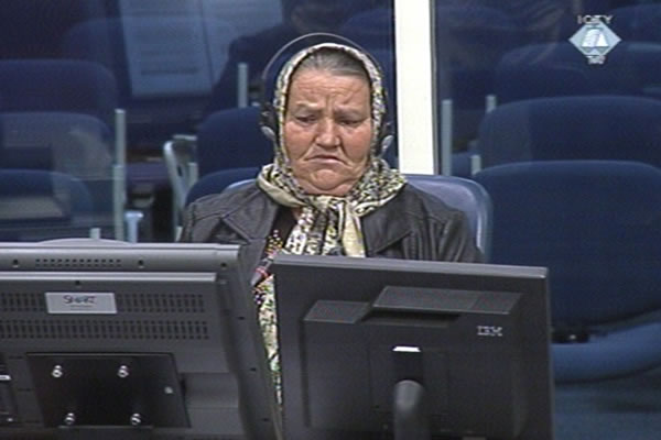 Saliha Osmanovic, witness at the Ratko Mladic trial