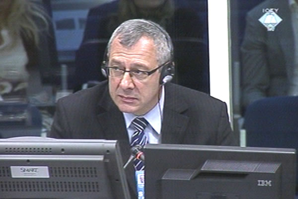 Tomasz Blaszczyk, witness at the Ratko Mladic trial