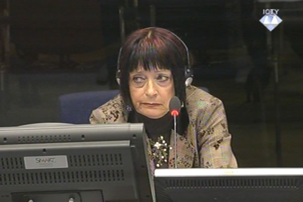 Zorica Subotic, defence witness of Radovan Karadzic