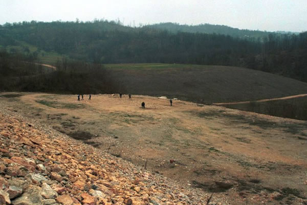 Execution site at Petkovci dam