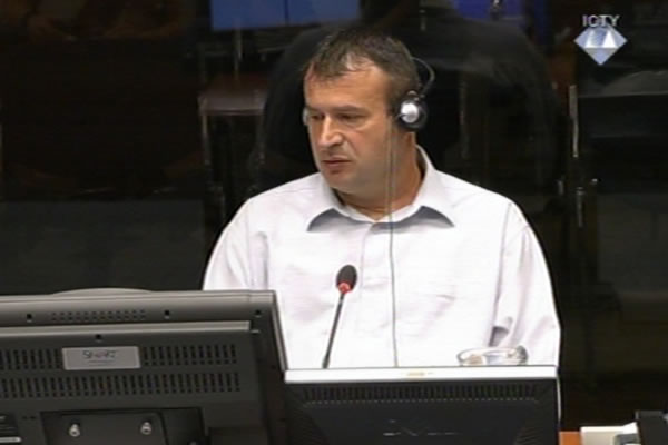 Srecko Acimovic, witness at the Ratko Mladic trial