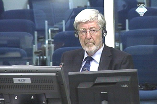 Helge Brunborg, witness at the Ratko Mladic trial